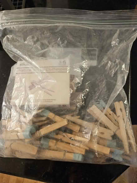 Photo of free Bag of clothespins (East Wilmette) #1