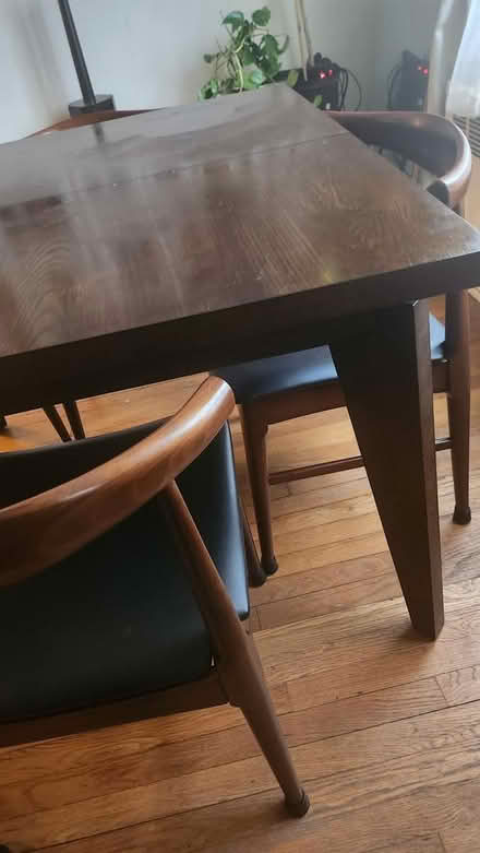 Photo of free Solid wood table with extension (Ditmas Park, Brooklyn) #1
