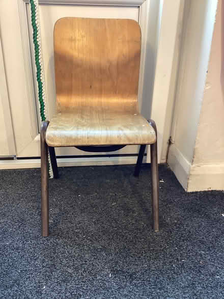 Photo of free vintage wooden childrens chairs x 3 (Surbiton KT6) #1
