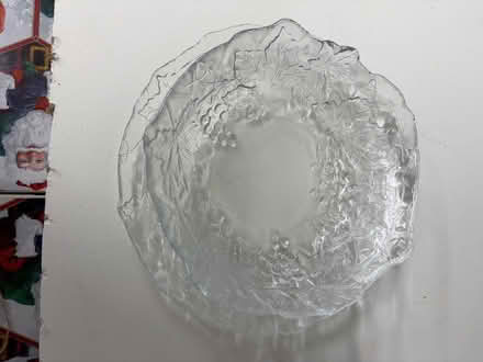 Photo of free Glass Bowl - Grape and Leaf Pattern (Belmont, MA) #1