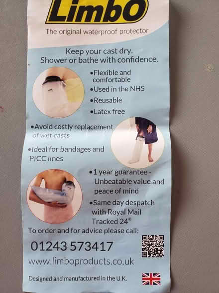 Photo of free Limbo lower leg cast covers for showering x 2 (Kendal LA9) #2