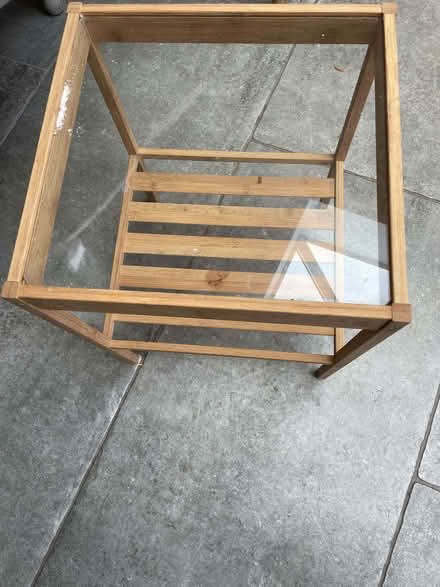 Photo of free Small glass topped table (Dutton PR3) #1