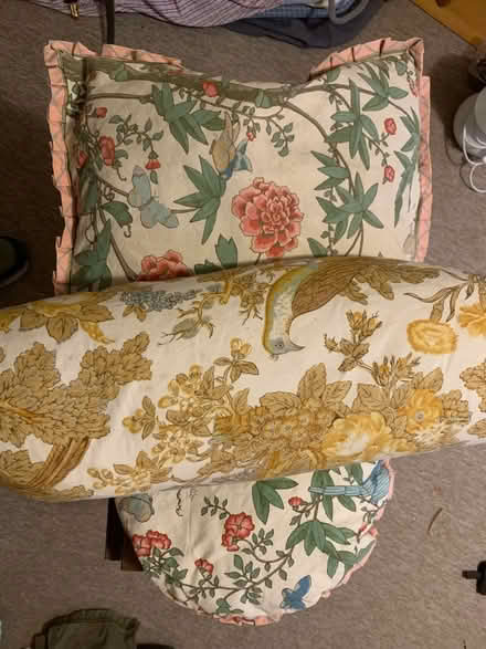 Photo of free 3 cushions in flower covers (Ravenstonedale CA17) #1
