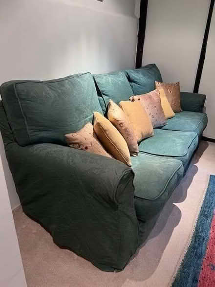 Photo of free 3-seater fabric sofa in good condition. (Shermanbury BN5) #2