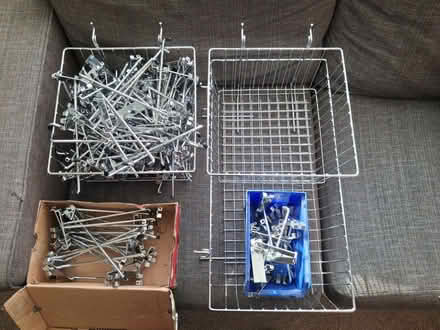 Photo of free Display hooks and baskets for grid mesh wall panels (Woodlands TW7) #1