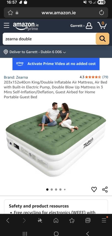 Photo of free Inflatable mattress (Dublin) #1