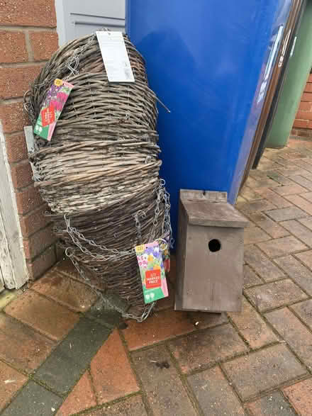 Photo of free Used Hanging Baskets & Bird Box (Shevington Vale WN6) #1