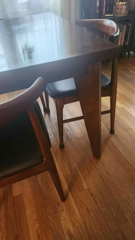 Photo of free Solid wood table with extension (Ditmas Park, Brooklyn) #2