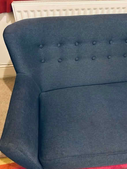 Photo of free blue danish-style sofa (Fitzrovia W1W) #3