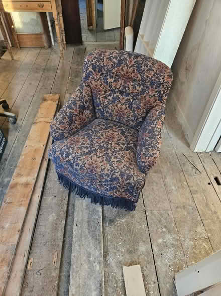 Photo of free Rather charming fabric covered small chair (Bohemia TN37) #2