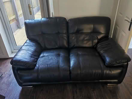 Photo of free Leather Aire Sofa Set (2 Seater + 2 Seater) (Lozells B19) #3