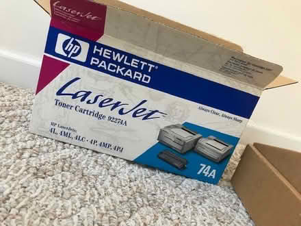 Photo of free cabinet and toner cartridge (Near Tolland High School) #2