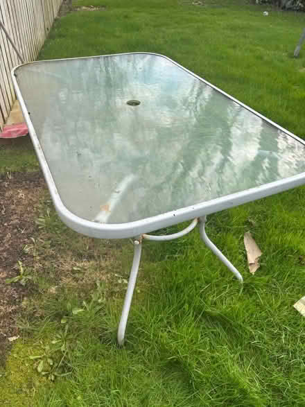 Photo of free Glass garden table (S6) #1