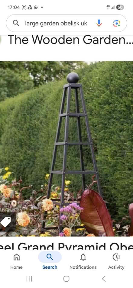Photo of Garden obelisk (Weybridge KT13) #1