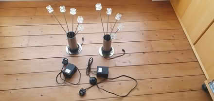 Photo of free Two 'ice-cube' table lamps (Heaton Norris SK4) #1