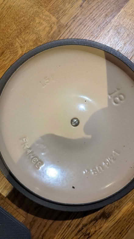 Photo of free Le Creuset lid (Lake End SL6) #2