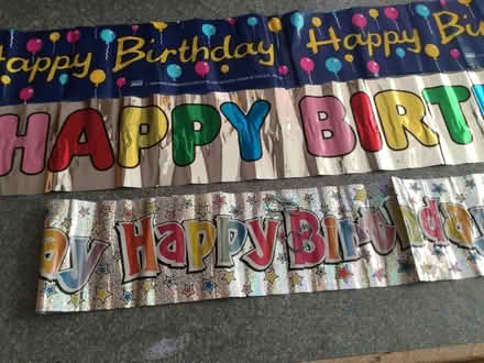 Photo of free Several Happy Birthday banners, all in good useable condit (Eye) #1