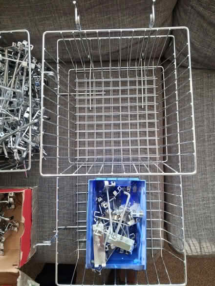 Photo of free Display hooks and baskets for grid mesh wall panels (Woodlands TW7) #3