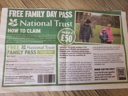 Photo of free National Trust Family Pass (Clayton Bridge M40) #1