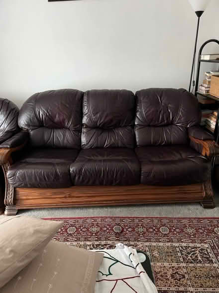 Photo of free 3 piece sofa set (SK14 4PS) #2