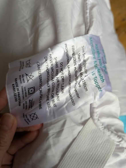 Photo of free Small double mattress topper (Richmond, TW9) #3