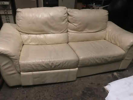 Photo of free Leather sofa (BT23 Moneyreagh area) #1
