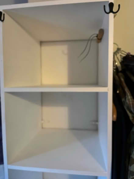 Photo of free Single shelf unit 2m high white (Cardiff, llandaff CF5) #1