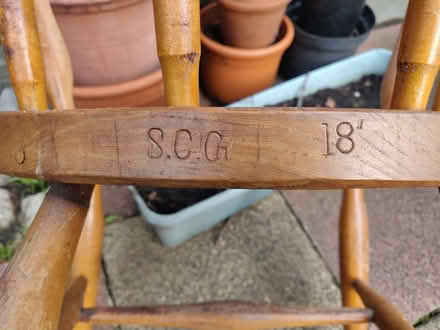 Photo of free Oak carver chair (Fleet GU52) #3