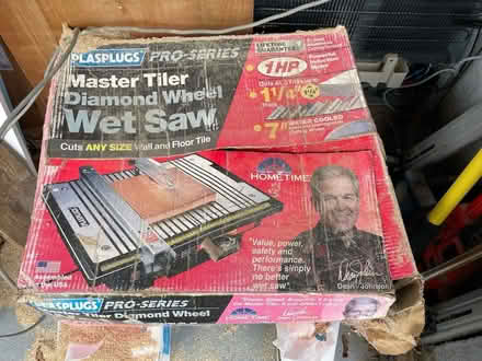 Photo of free Plasplug 115V Tile Cutter (Winterbourne Monkton SN4) #1