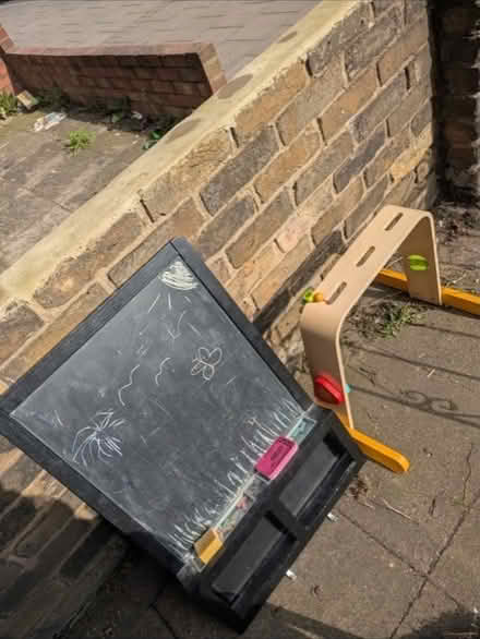 Photo of free Chalk board and baby wooden play toy. (Newbury Park IG2) #1