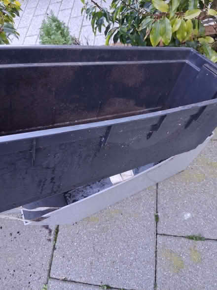 Photo of free Two large grey plastic planter boxes (BT8) #3