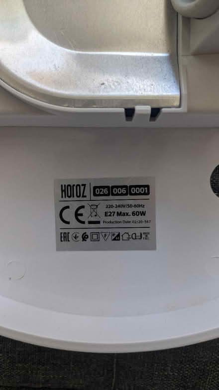 Photo of free Horoz Light Fixture (E17) #3