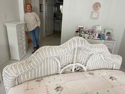 Photo of free full size bed and night stand (Quincy Crown Colony) #3