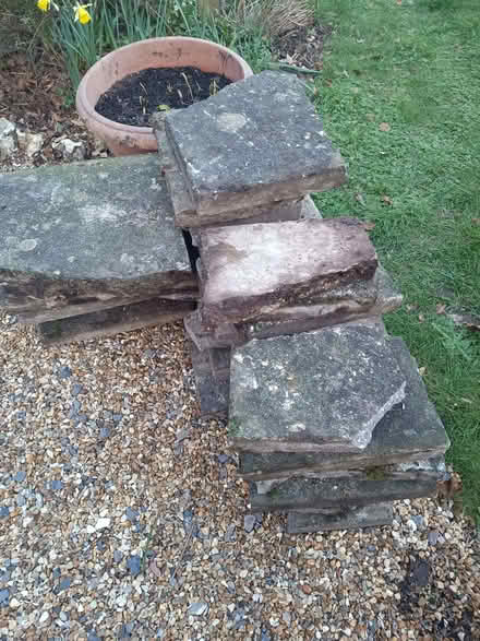 Photo of free crazy paving slabs and bags of rubble (Rowlands Castle PO9) #2