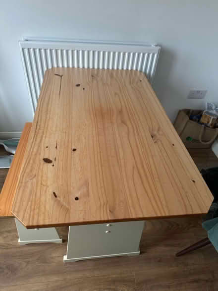 Photo of free Solid pine table and stool (Market harborough LE16) #1