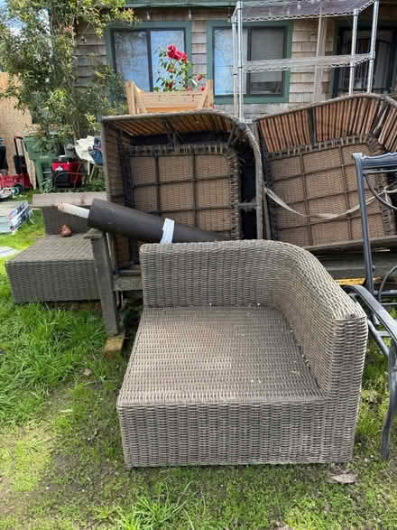 Photo of free “Rattan” Outdoor Furniture (North West Petaluma) #1