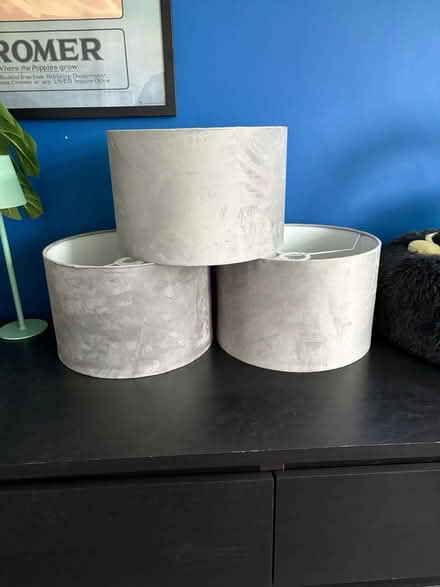 Photo of free Silver/Grey Ceiling Lightshades (Cuxton) #1