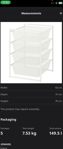 Photo of free Ikea Jonaxel storage drawers (Earlsfield SW18) #4