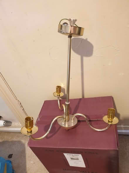 Photo of free Brass 3 Arm Light Fitting (Trowbridge BA14) #2