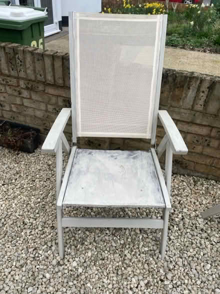 Photo of free 2 x wooden reclining garden chairs (Welling DA16) #2