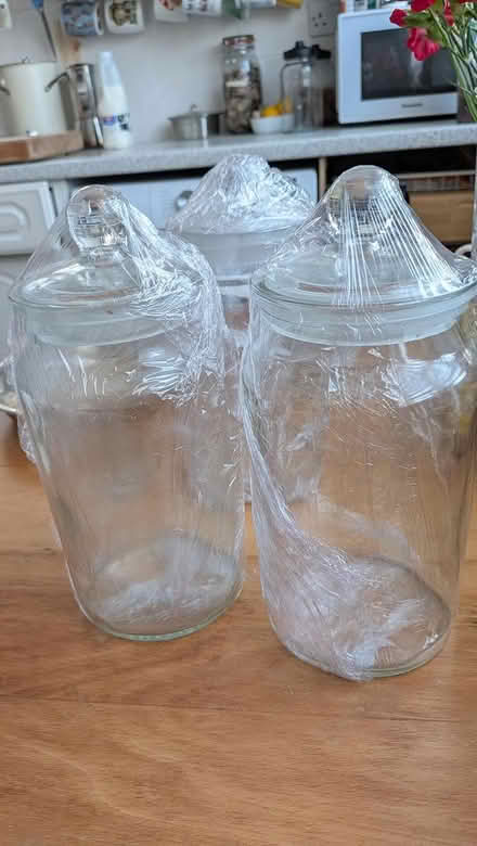 Photo of free 3x glass jars with lids (Castlepoint BH8) #1