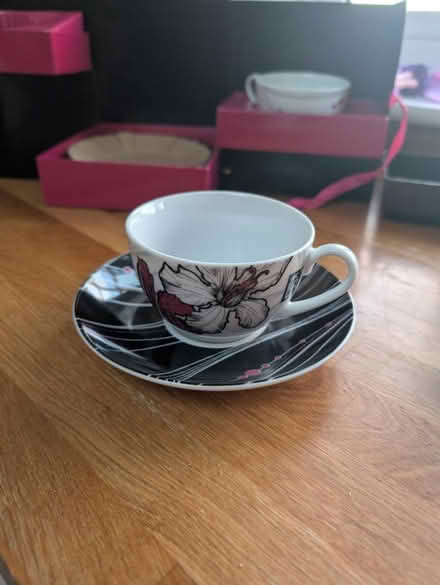 Photo of free Tea cup and saucer set (Bicester, OX26 6 (Garth Park)) #1