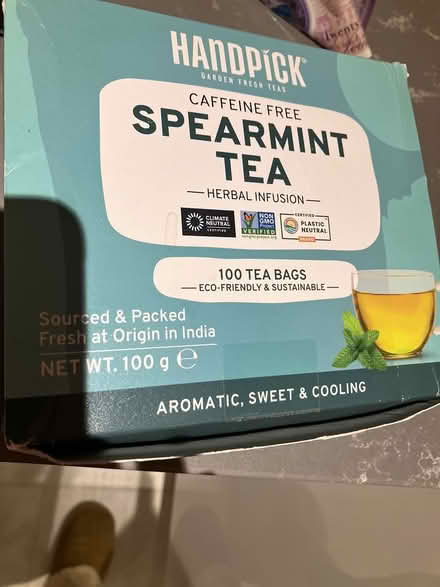 Photo of free Sustainable spearmint teabags (Coulsdon, nr, train station) #2