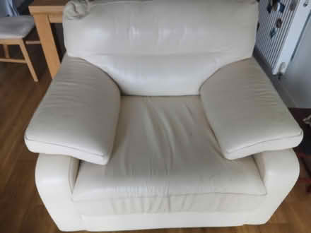 Photo of free Leather 2 and 1 seater sofa (SS12) #2