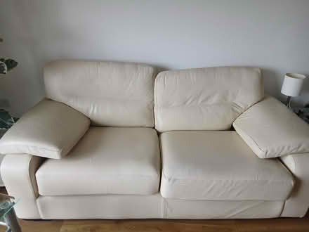 Photo of free Leather 2 and 1 seater sofa (SS12) #1