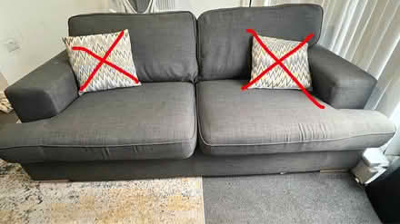 Photo of free Grey sofa set - good condition (SE16) #1