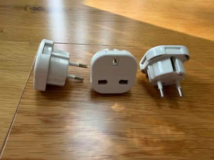 Photo of free Three UK 3-pin to European 2-pin travel plug adapters (Priestwood RG42) #1