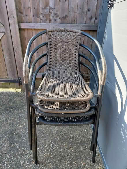 Photo of free 4 garden chairs (Rowner PO13) #1