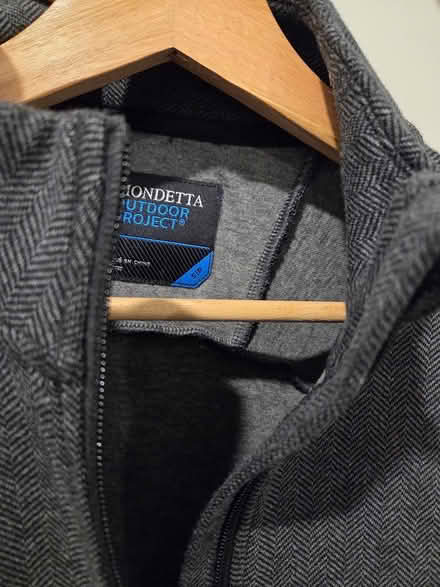 Photo of free New men's herringbone jacket (Dundas St E & Greenwood Ave) #2