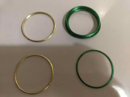 Photo of free Bangles 11x green and gold (Wollaton Vale NG8 Nottingham) #1